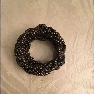 Fashion Dark Brown Beaded Bracelet.  Stretch’s to wrist.